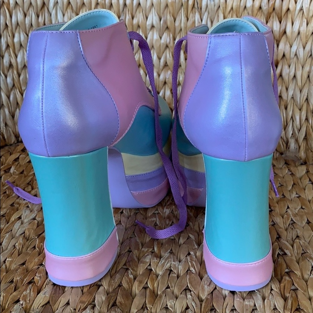 NIB Sugar Thrillz Pastel Platform Oxfords - Picture 5 of 8